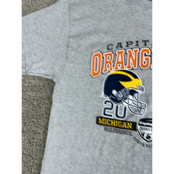 Michigan Wolverines Shirt Mens Large Gray Orange Bowl Champions Vs Seminoles - Picture 5 of 13